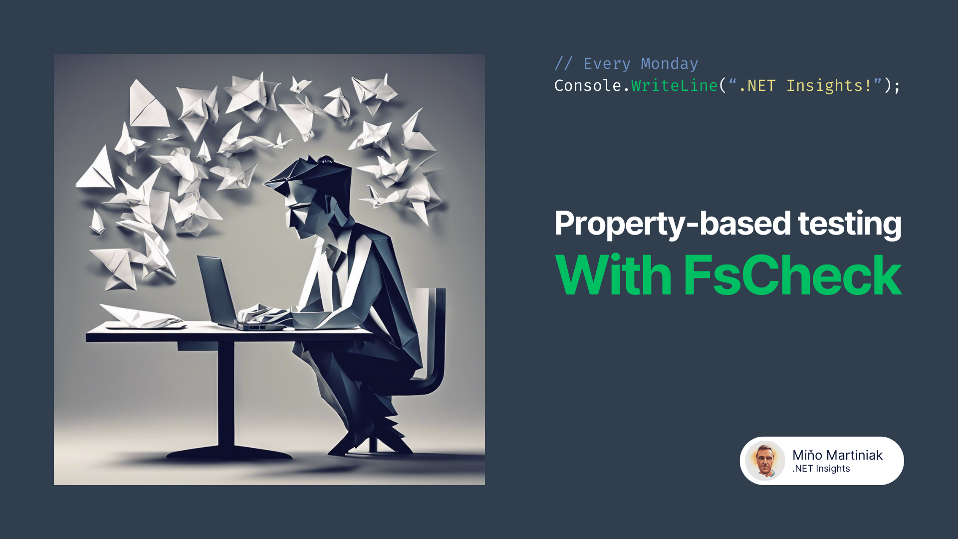 Testing with properties using FsCheck